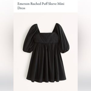 Abercrombie & Fitch puff sleeve mini dress with pockets